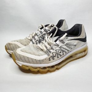 Nike Womens Air Max Lace Up Low Top White Sneaker Workout Gym Shoes Size 7.5